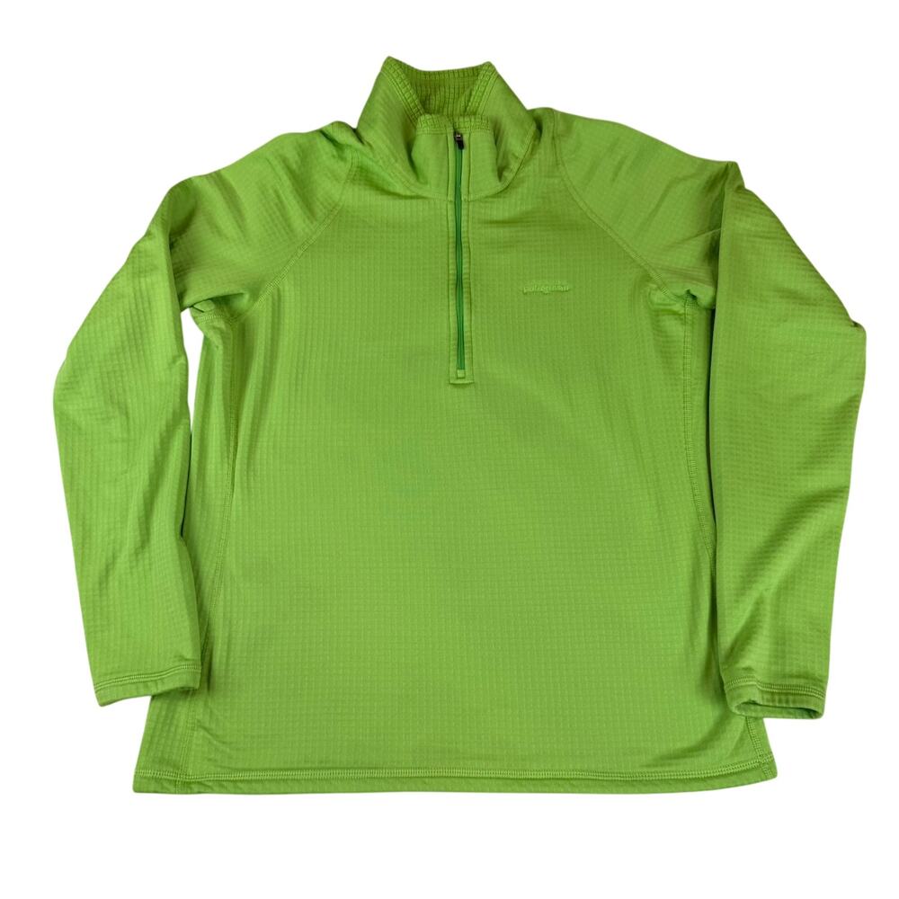 Patagonia Womens L Green Quarter Zip Pullover